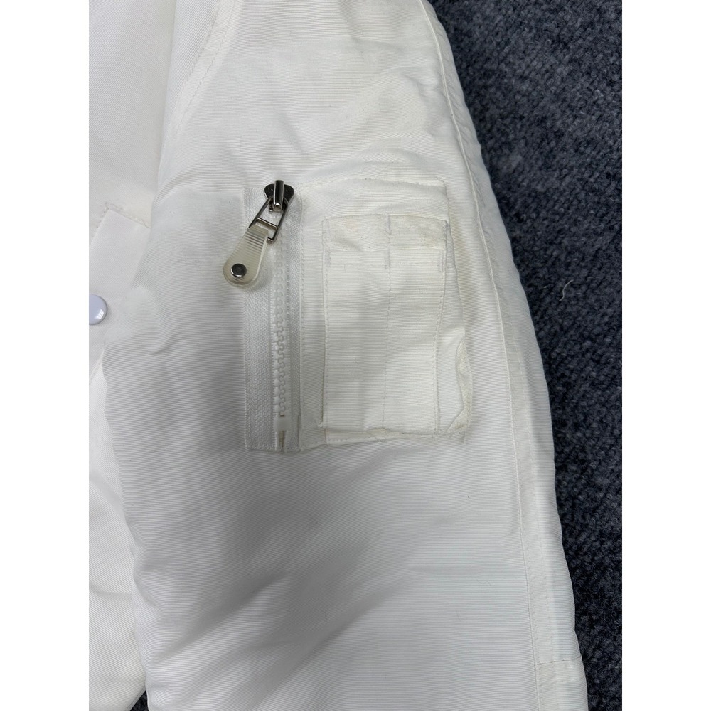 VTG Jordan Craig White Faux Fur Hood Parka Jacket Womens Size XL Puffer Coat NEW - Picture 6 of 11